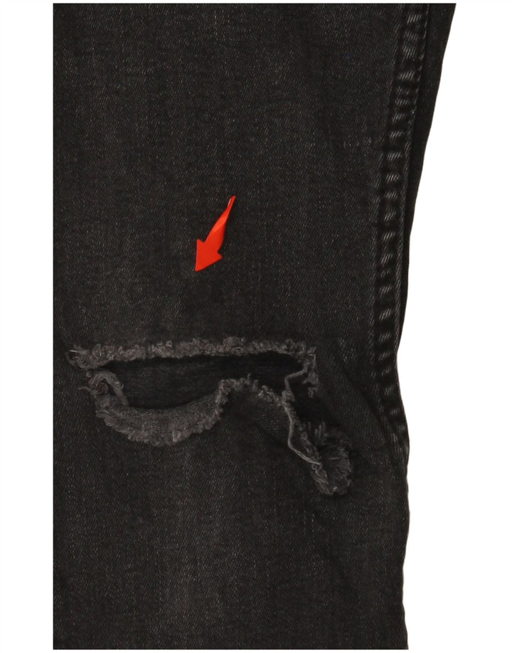 Blugi skinny de damă învechiți de ZARA EU 40 Mediu L31 L25 Bumbac negru