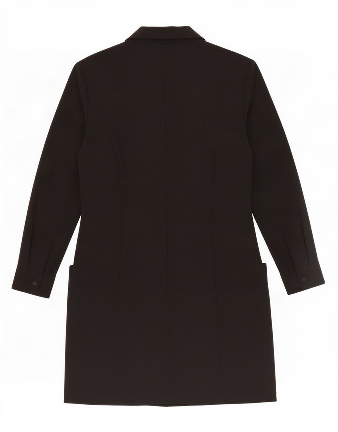 Palton dublu pentru femei Zara UK 12 Medium Negru