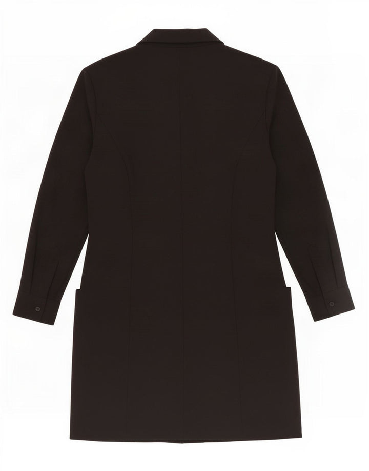 Palton dublu pentru femei Zara UK 12 Medium Negru