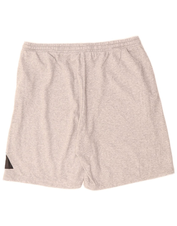 Pantaloni scurți sport grafic Adidas pentru bărbați, 2XL, bumbac cu pete gri