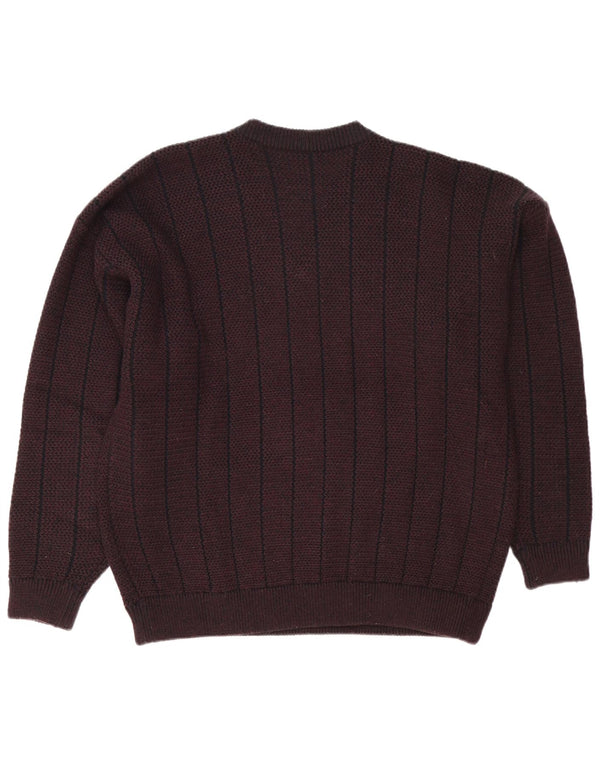 Angelo Litrico Pulover cu decolteu în V pentru bărbați, XL, maro, acrilic