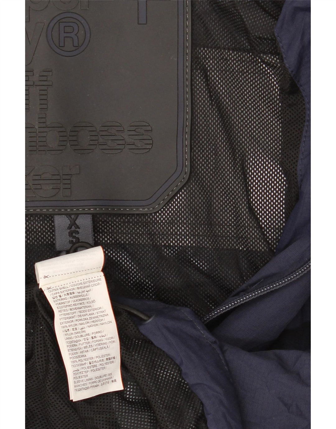 Jachetă de ploaie cu glugă pentru bărbați Superdry Windcheater UK 34 XS Nailon bleumarin