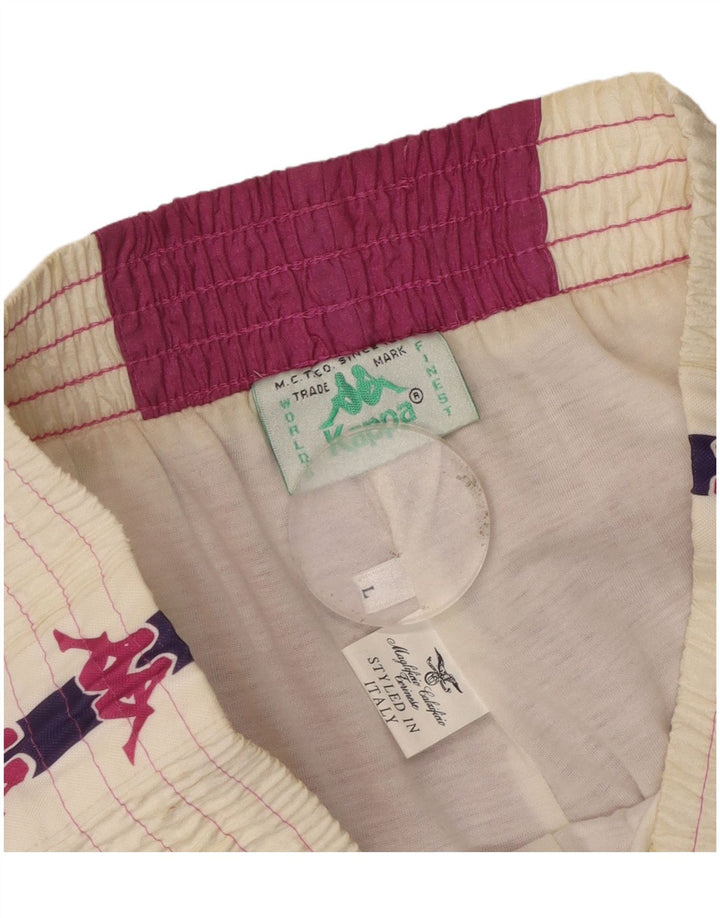 Pantaloni de trening grafic pentru bărbați KAPPA Pantaloni de jogging, mari, roz, bloc de culoare