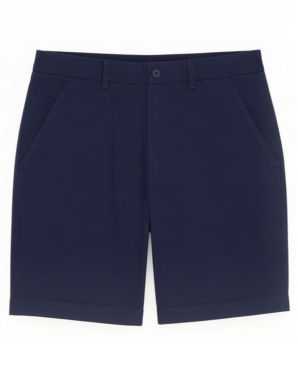 Zara Mens Chino Shorts EU 36 XS W29 Navy Blue Cotton