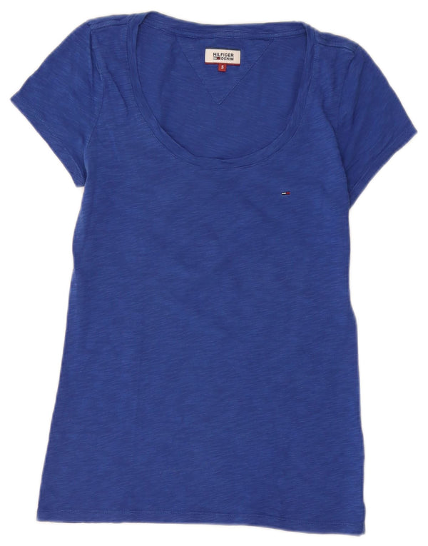 Tricou pentru femei Tommy Hilfiger Top UK 8 Small Blue Pete Cotton