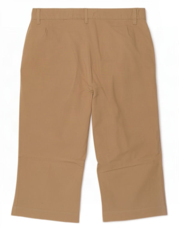 Bermude pentru femei Marks & Spencer cu talie înaltă UK 16 Large W34 Beige