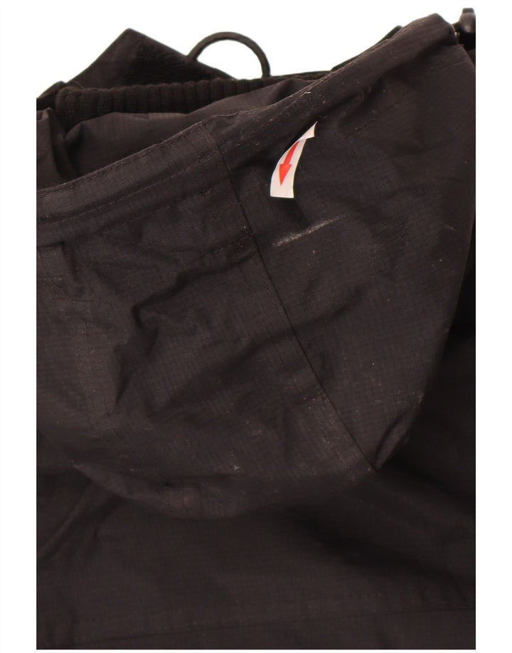 Jachetă de ploaie cu glugă Superdry pentru femei UK 12 Medium Black Nylon