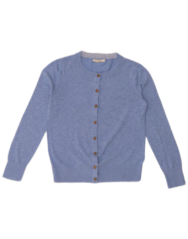 WHITE STUFF Pulover cardigan pentru femei UK 10 Bumbac cu pete albastre mici