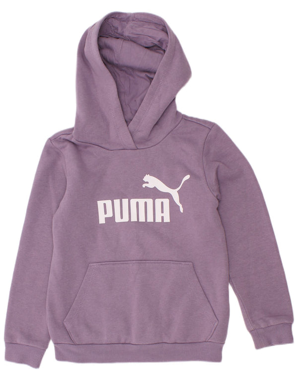 Pulover pentru fete Puma Graphic Hoodie 5-6 Ani Violet Bumbac