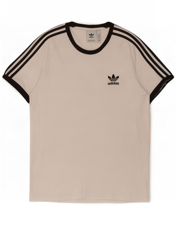 Tricou pentru bărbați Adidas Top Mediu Alb Bumbac