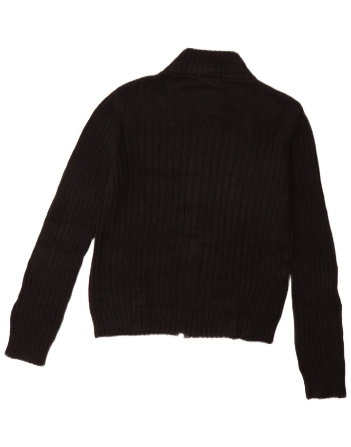 Pulover cardigan pentru femei BENETTON UK 16 mare, negru, bumbac