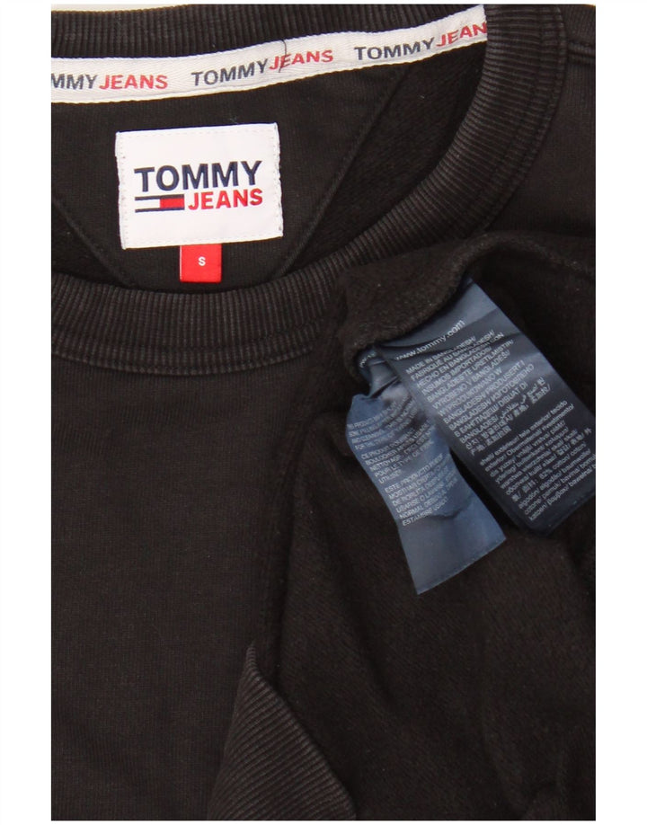 Hanorac grafic pentru bărbați Tommy Hilfiger Pulover mic, negru, bumbac