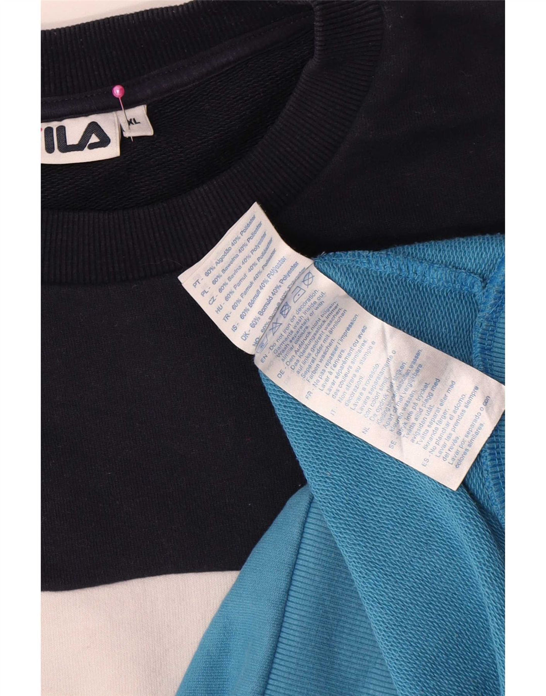 Hanorac grafic pentru bărbați Fila Jumper XL, multicolor, bumbac color bloc