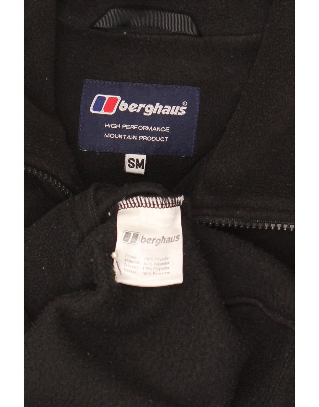 Jachetă fleece pentru bărbați Berghaus UK 36 Poliester negru mic