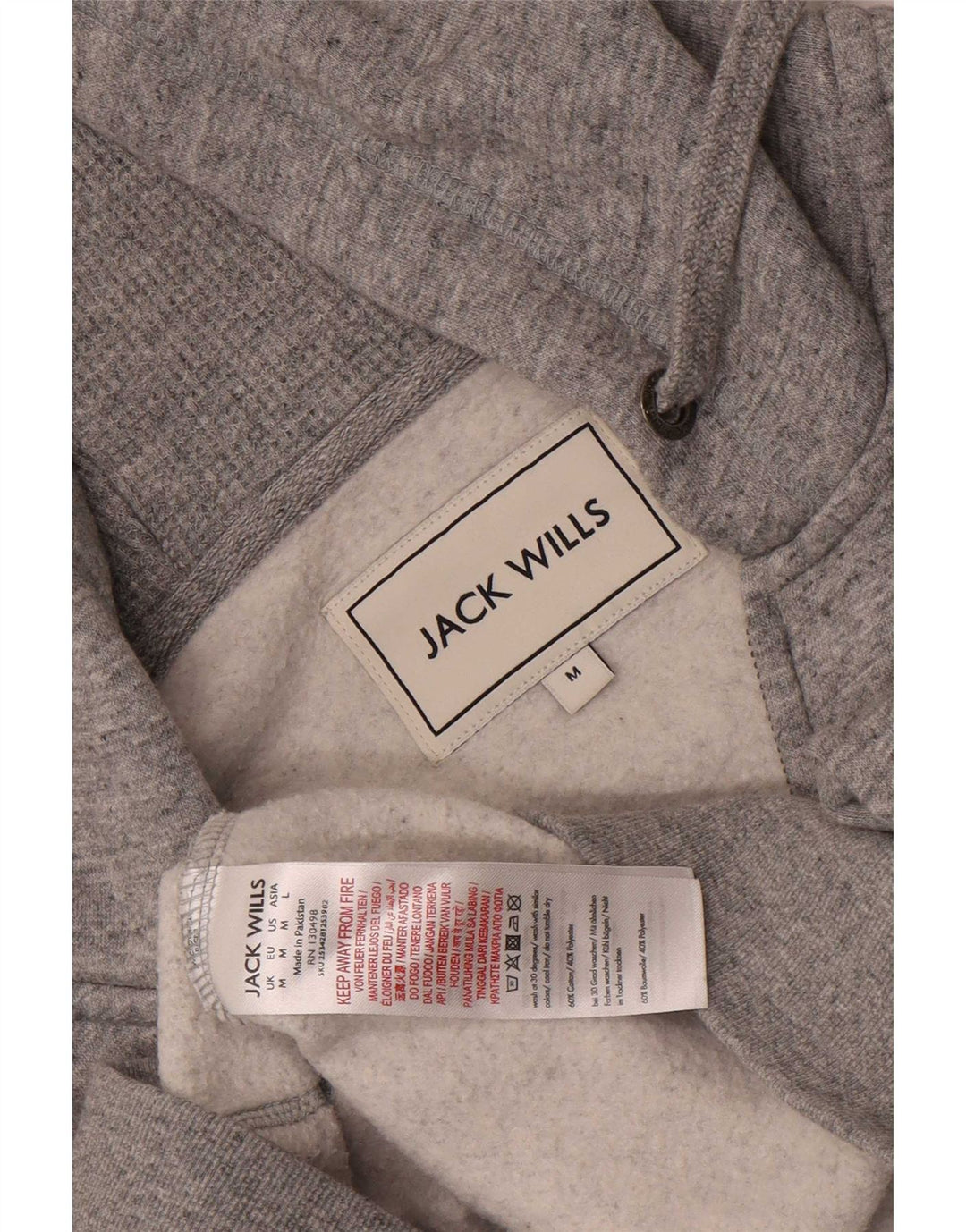 Pulover Jack Wills pentru bărbați, cu fermoar, bumbac cu pete, gri mediu