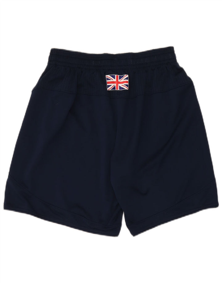 Pantaloni scurți sport grafic Adidas pentru bărbați, poliester medii bleumarin