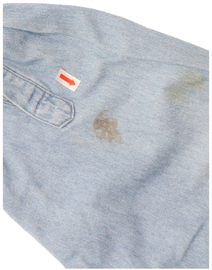 Cămașă din blugi pentru bărbați JOHN BANER, bumbac albastru 3XL