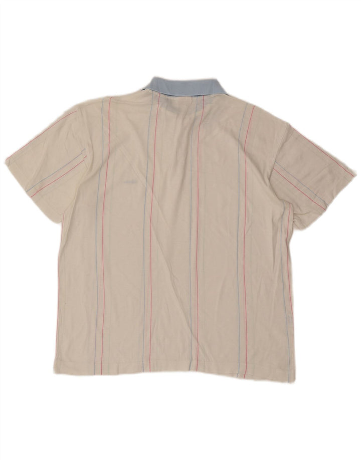 Tricou polo pentru bărbați Ellesse, bumbac cu dungi albe medii