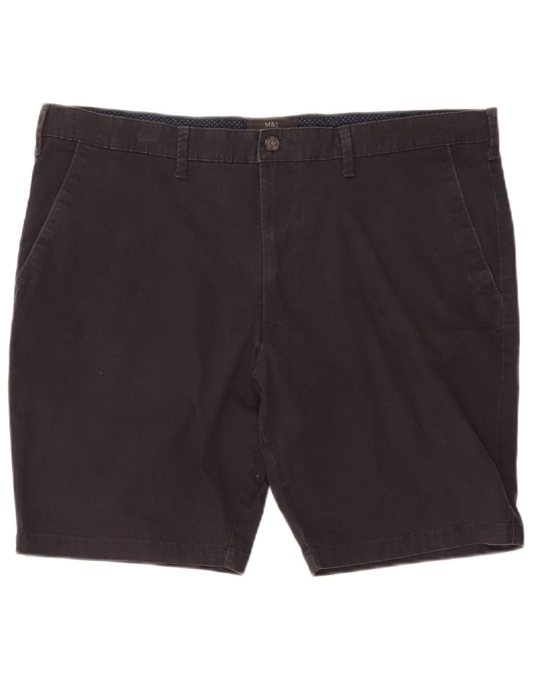 Pantaloni scurți chino pentru bărbați Marks & Spencer W40 XL, bumbac negru