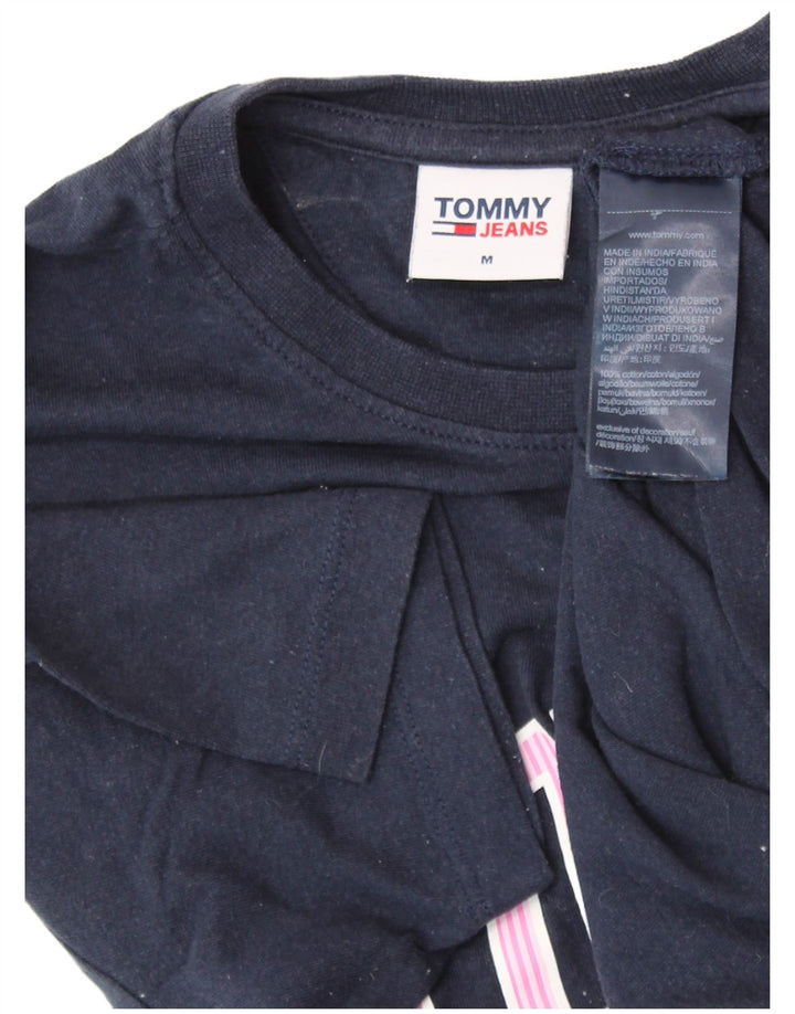 TOMMY HILFIGER Tricou cu grafic pentru femei Top UK 14 Medium Bleumarin Bumbac
