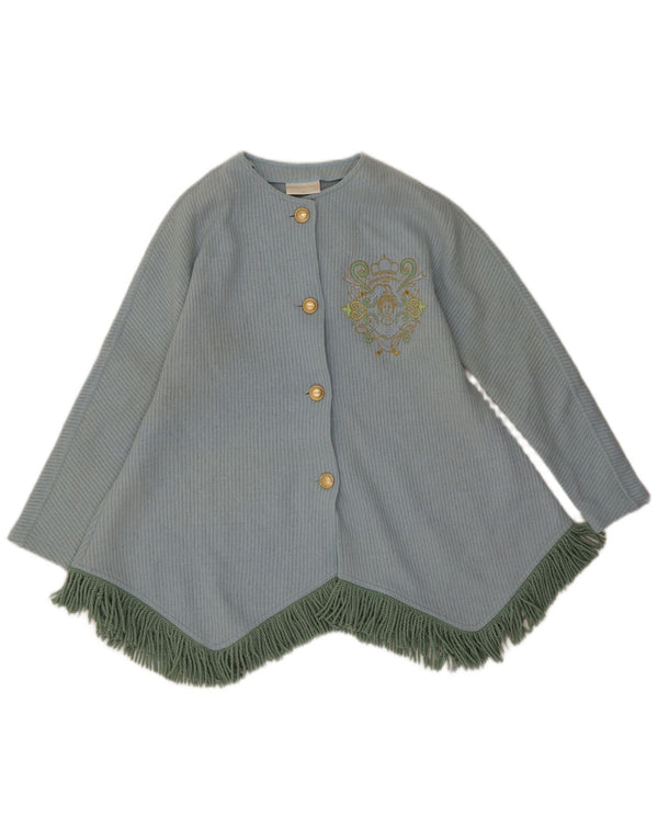 Pulover cardigan asimetric pentru femei Roccobarocco IT 46 Large Blue