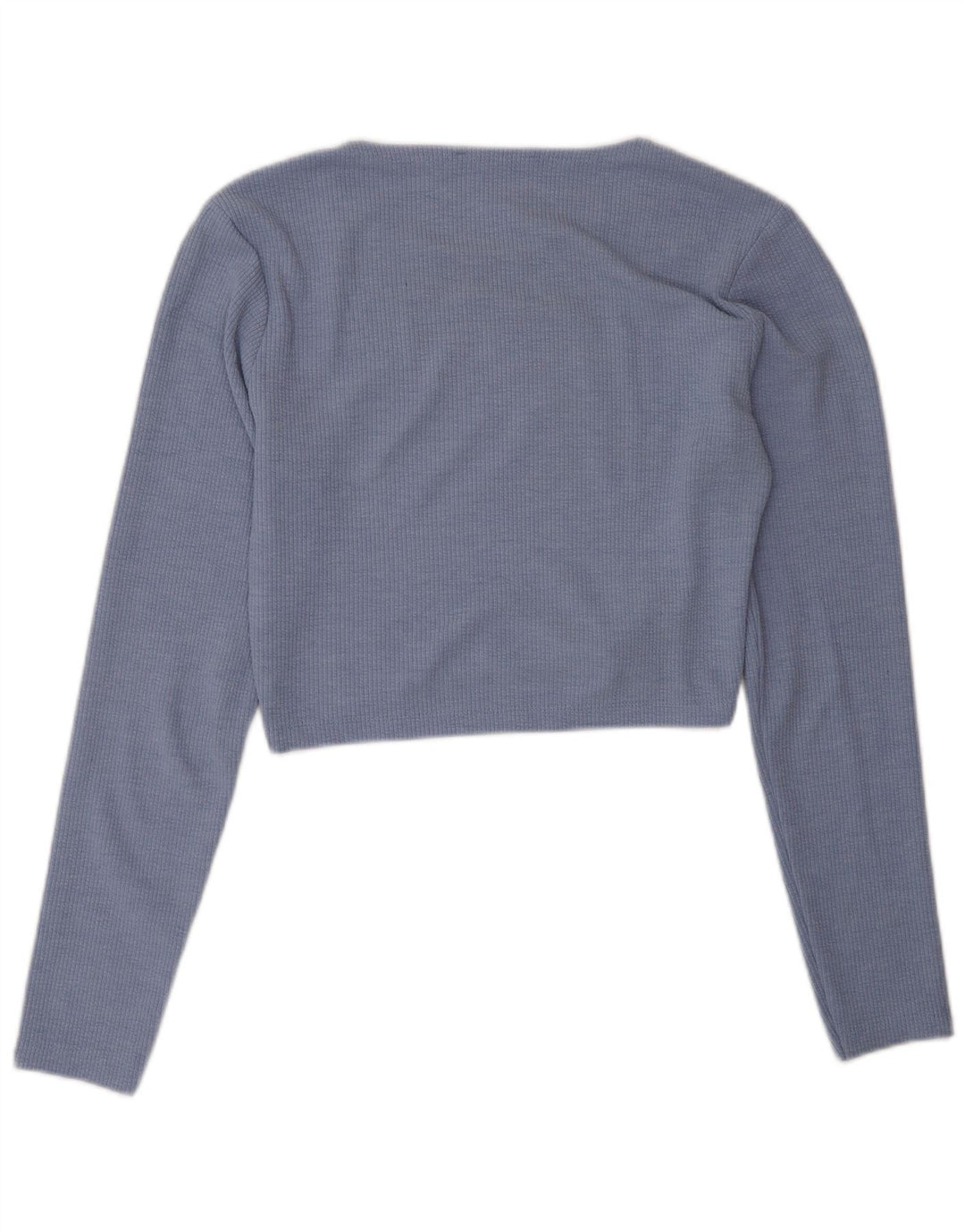 Crop Top pentru femei Zara UK 12 Medium Blue Poliester