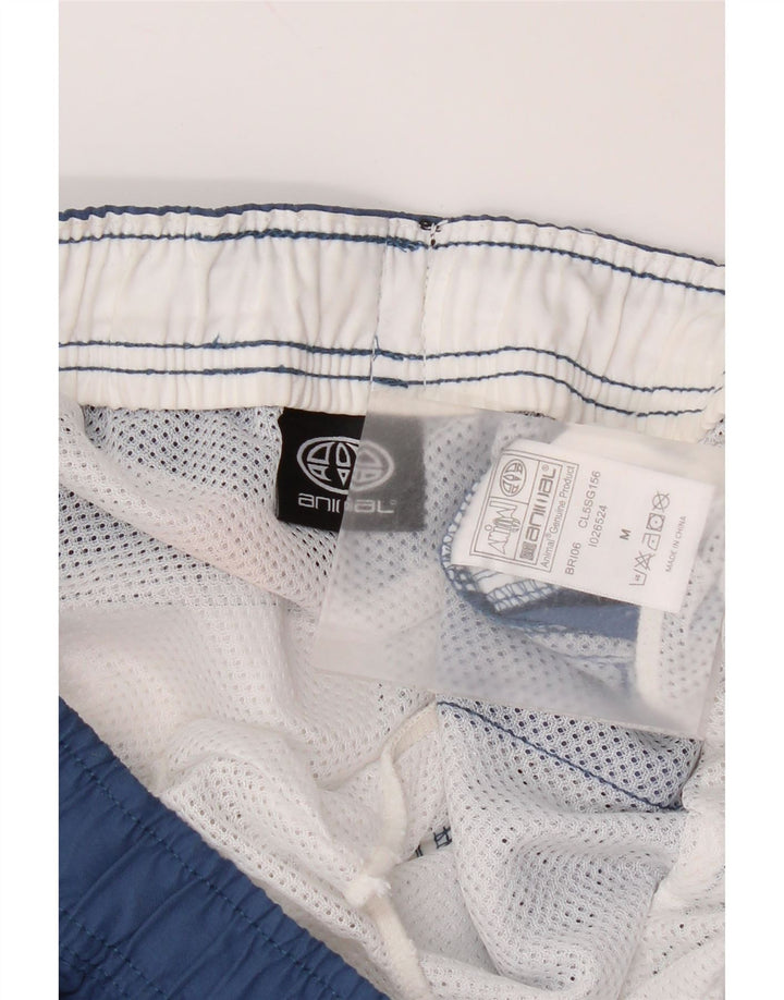Pantaloni scurți de înot cu grafic pentru bărbați Animal, medii, albastru, poliester color bloc