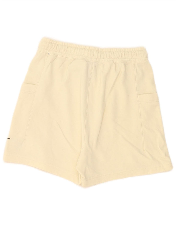 Pantaloni scurti sport Nike pentru femei UK 8 Small Beige Bumbac