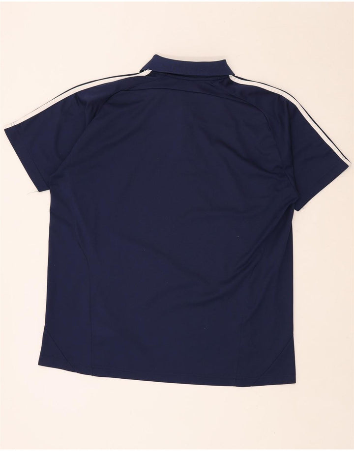 Tricou polo ADIDAS Climalite pentru bărbați Marea Britanie 46/48 XL Bleumarin Poliester