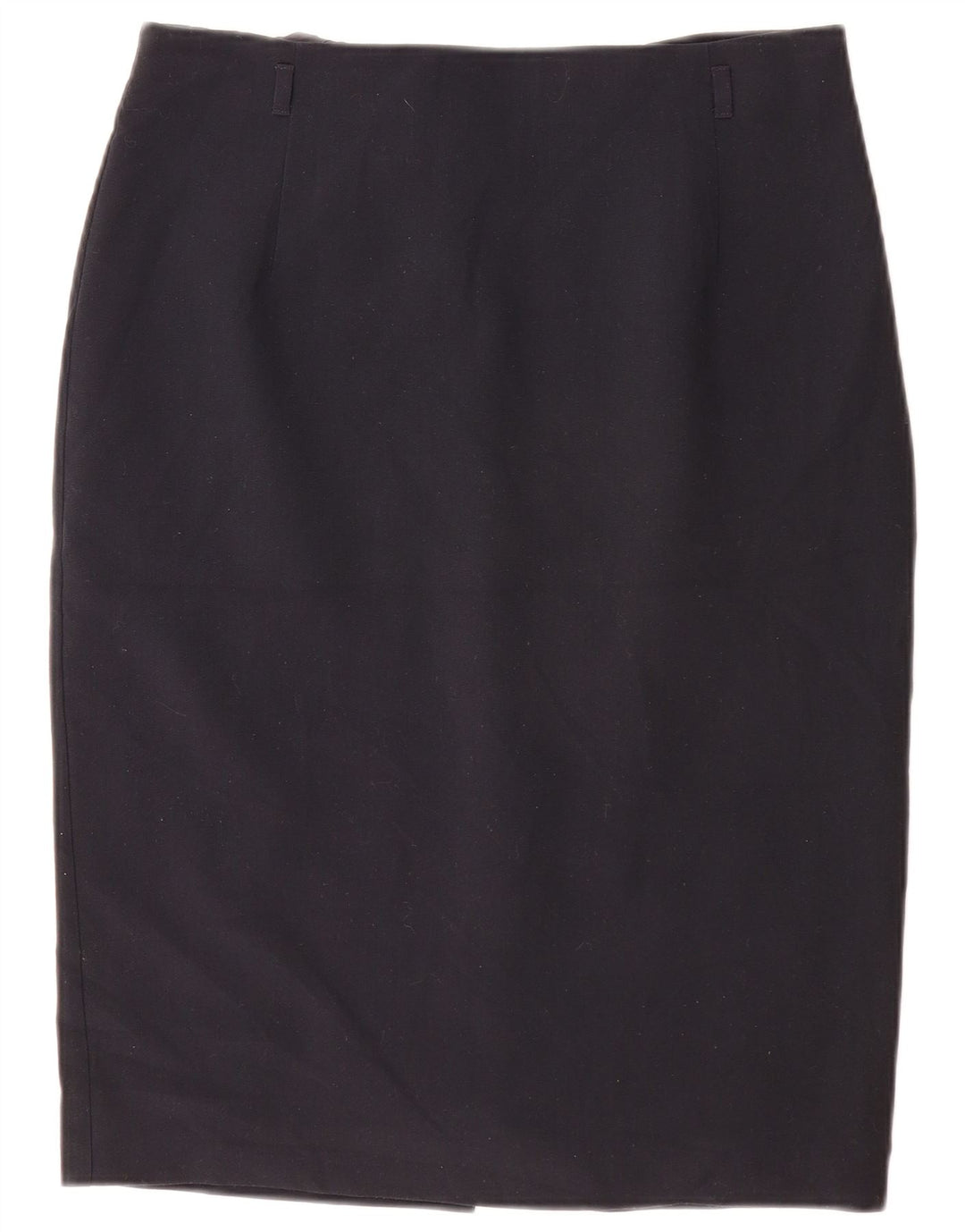Fusta creion pentru femei Marks & Spencer UK 14 mare W32 poliester bleumarin