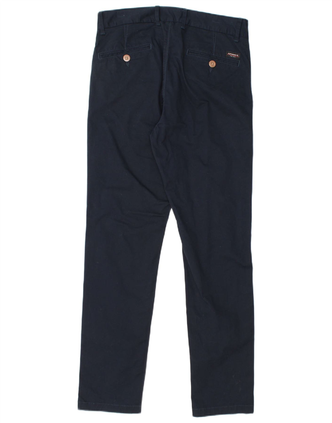Pantaloni chino slim pentru bărbați Superdry L30 L30 bumbac bleumarin