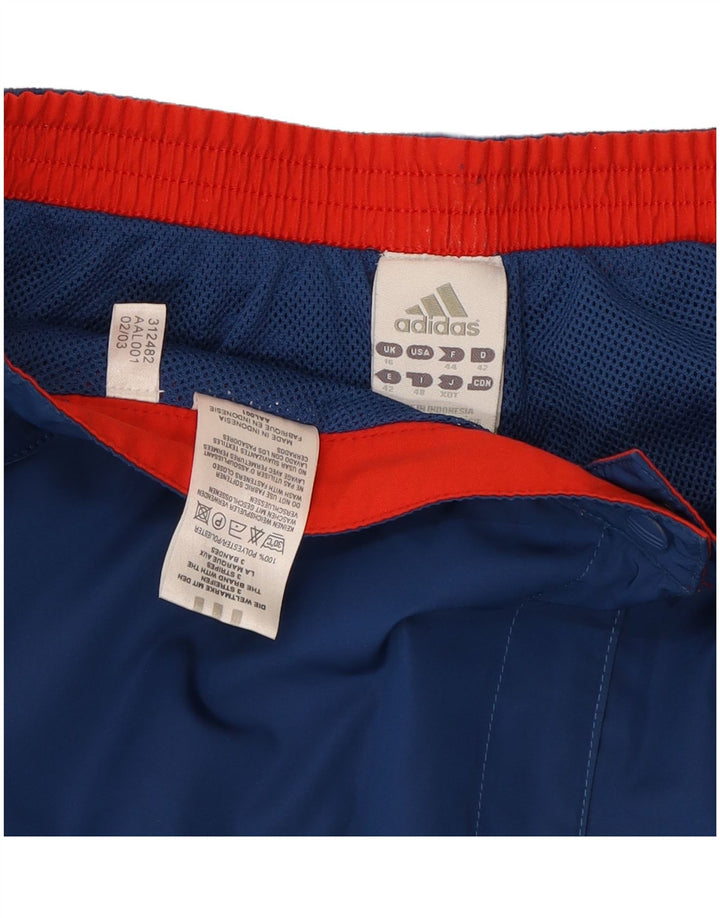 ADIDAS Womens Tracksuit Trousers UK 16 Large  Blue Polyester