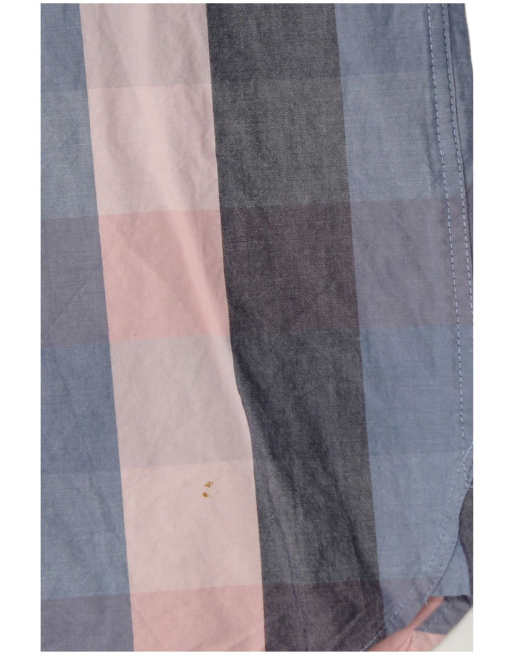 Cămașă cu mânecă scurtă pentru bărbați Lyle & Scott, bumbac cu carouri multicolore