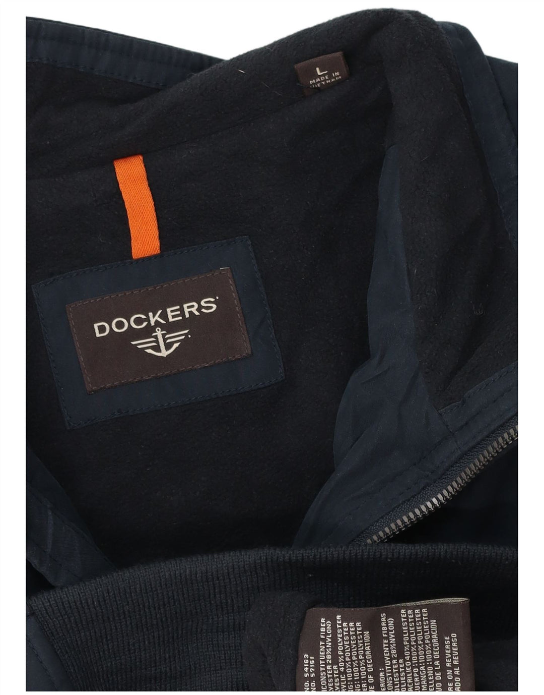 Bomber pentru bărbați DOCKERS UK 40 mare, poliester bleumarin