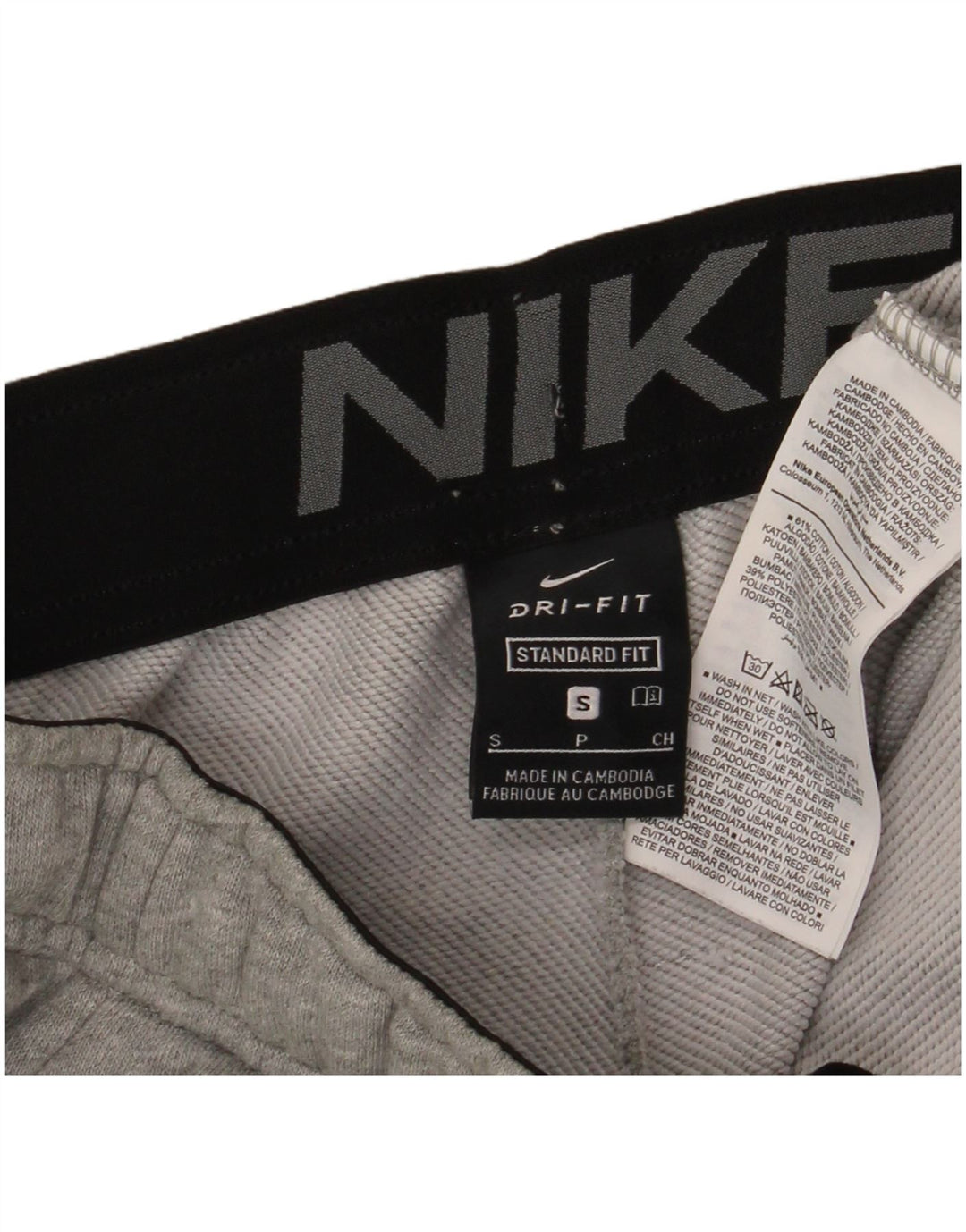 Pantaloni de trening Nike Dri Fit pentru bărbați Pantaloni de jogging, gri mici, pete