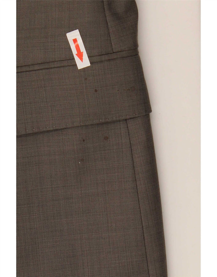 Blazer pentru bărbați Hugo Boss Super 120's cu 2 nasturi, UK 38, lână, gri mediu