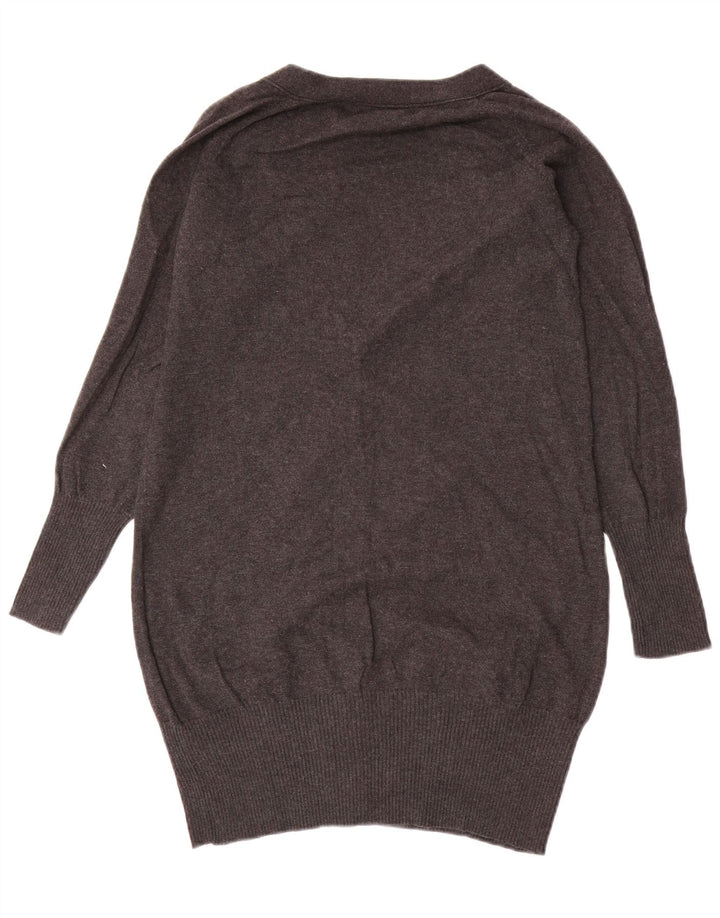 Pulover cardigan pentru femei Zara UK 12, bumbac gri mediu