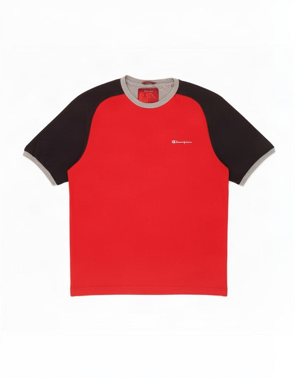 Tricou Bărbați Champion Top XL Bumbac Colorblock Roșu