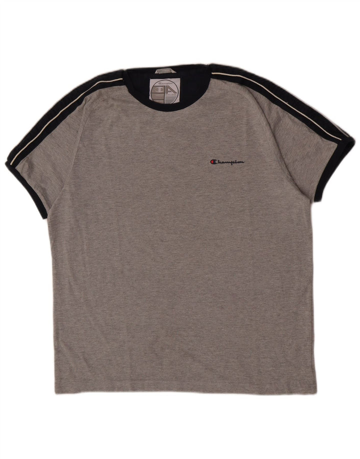 Tricou pentru bărbați Champion Top mare din bumbac gri