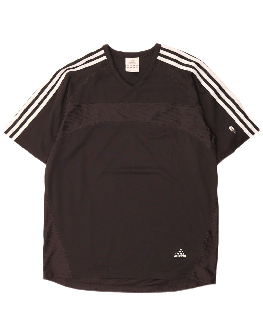 Tricou Adidas Climacool pentru bărbați Top Mediu Negru Poliester Colorblock
