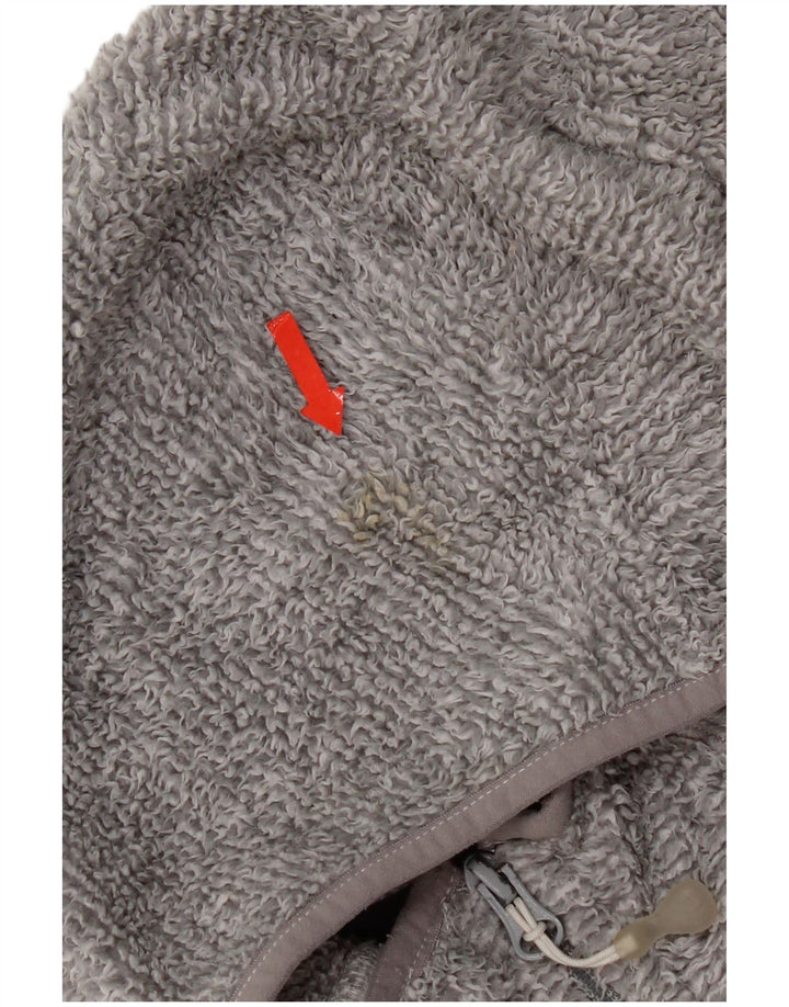 Jack Wolfskin Jachetă fleece cu glugă pentru femei UK 12 Medium Gri Poliester