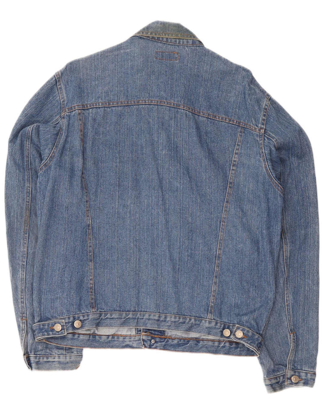 Jachetă de blugi vintage pentru femei UK 20 2XL Bumbac albastru