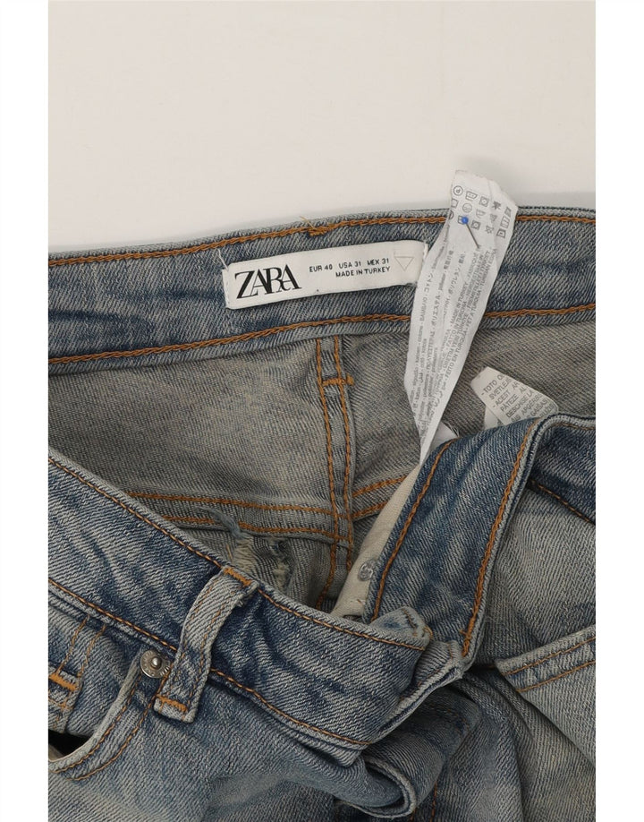 Blugi pentru bărbați slim învechiți Zara EU 40 Medium L31 L29 Bumbac albastru