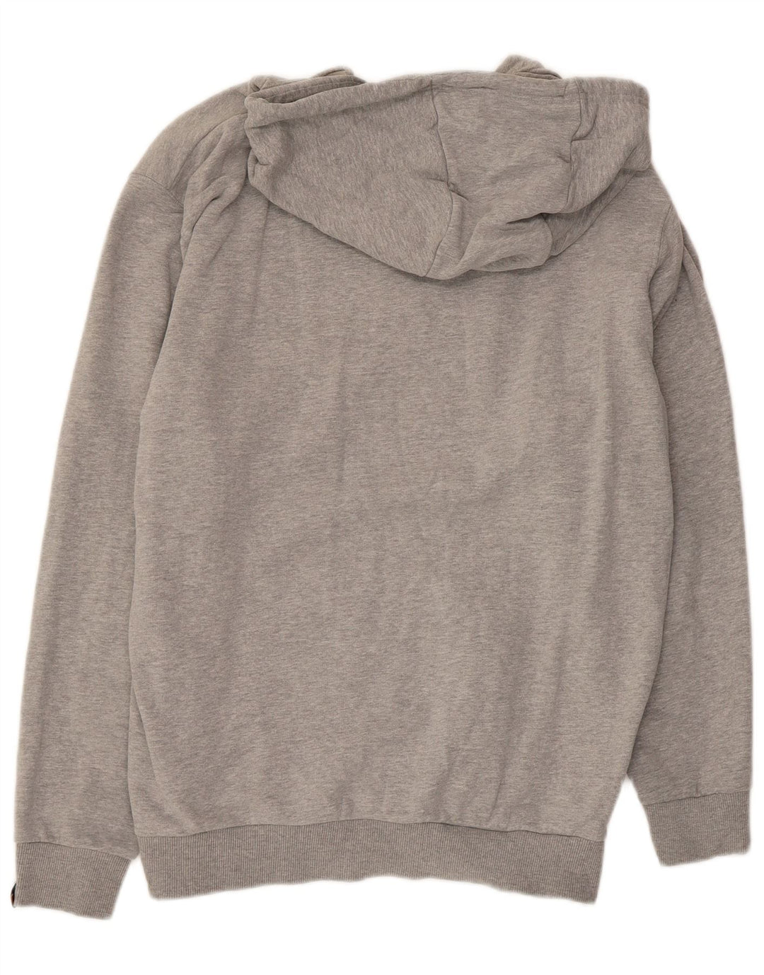 Pulover cu glugă cu grafic ELLESSE pentru bărbați, bumbac color bloc, gri mediu
