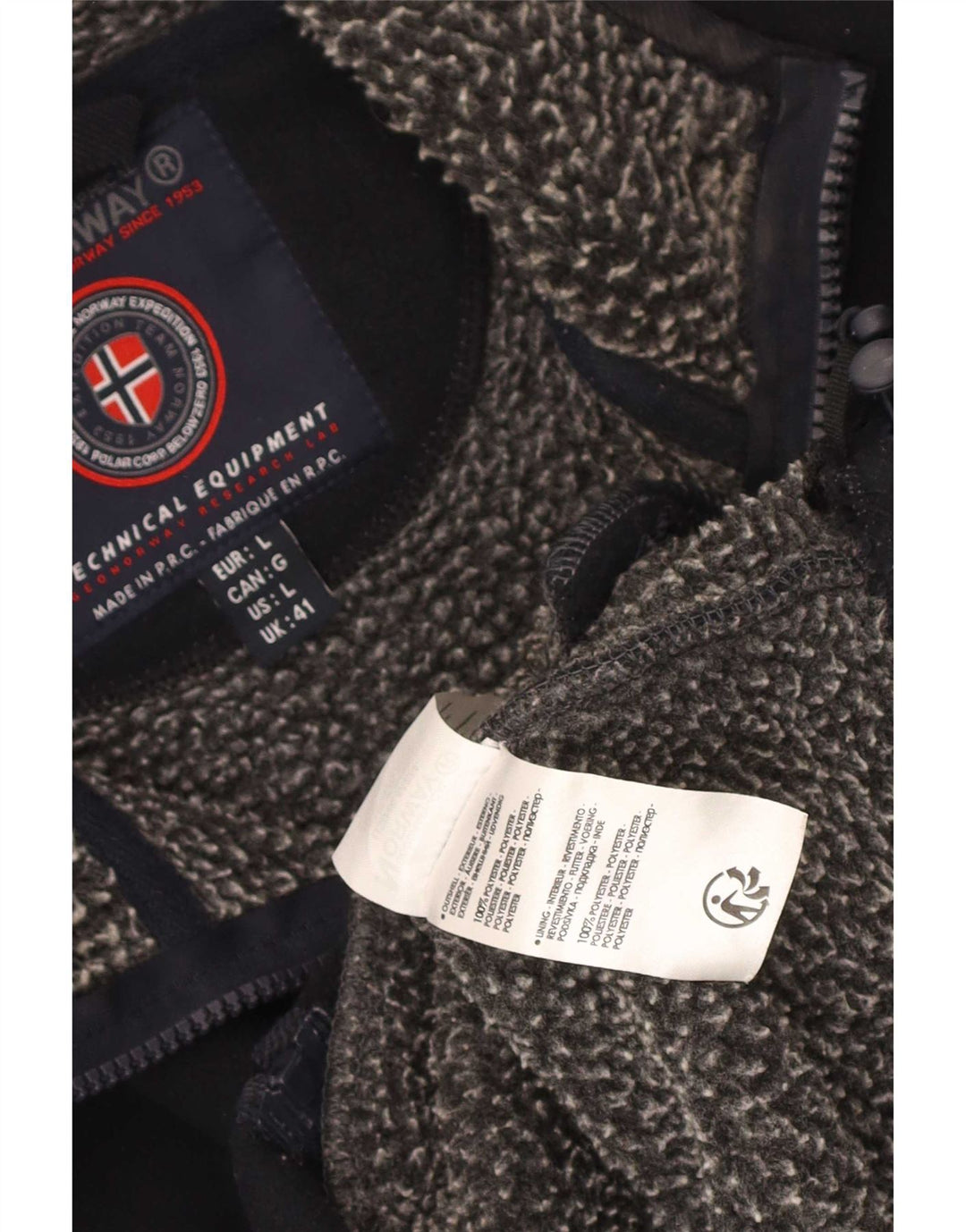 Jachetă polară pentru bărbați Geographical Norway UK 41 Poliester mare, albastru bleumarin