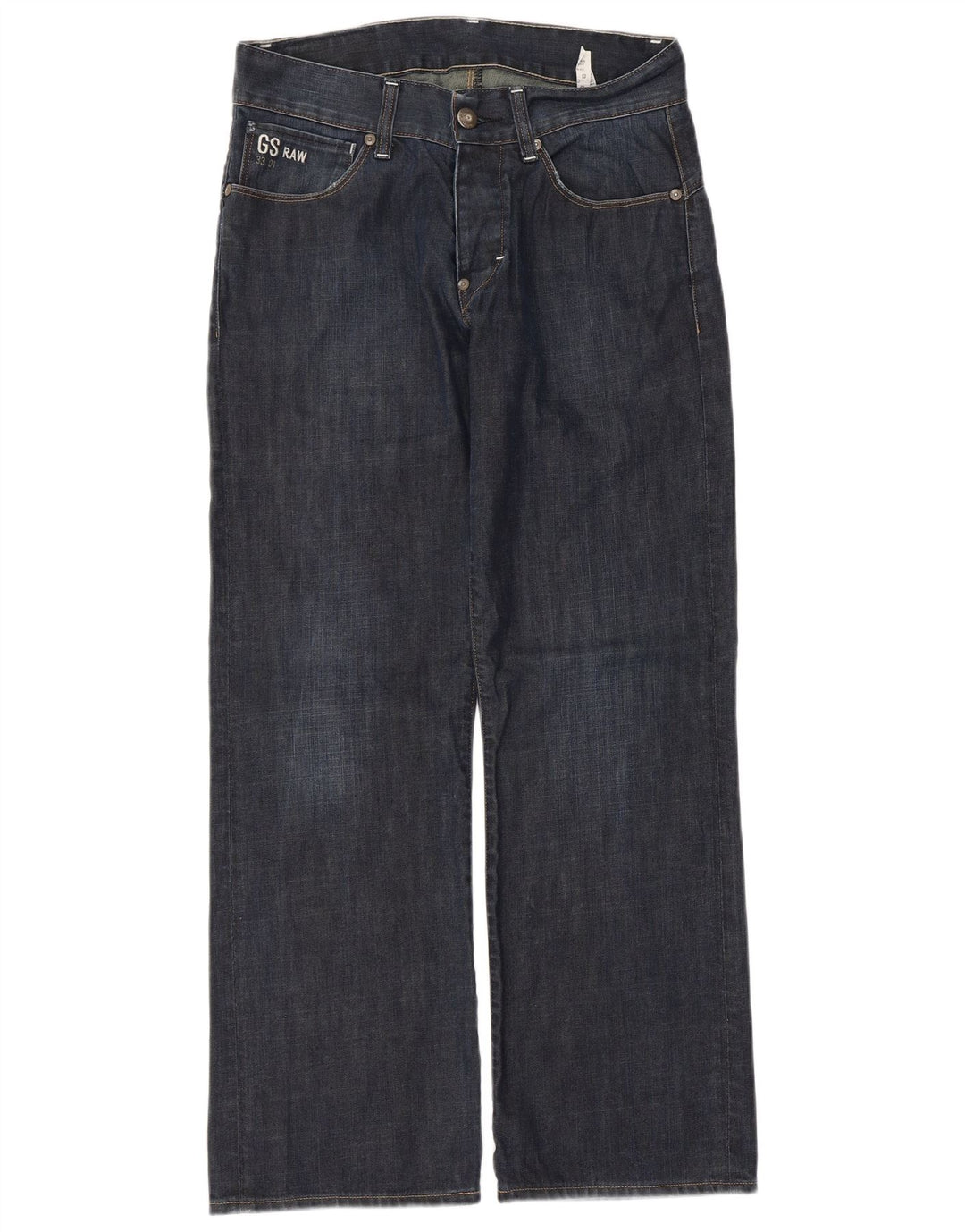 Blugi G-STAR 3301 drepte pentru bărbați W32 L30 bumbac bleumarin