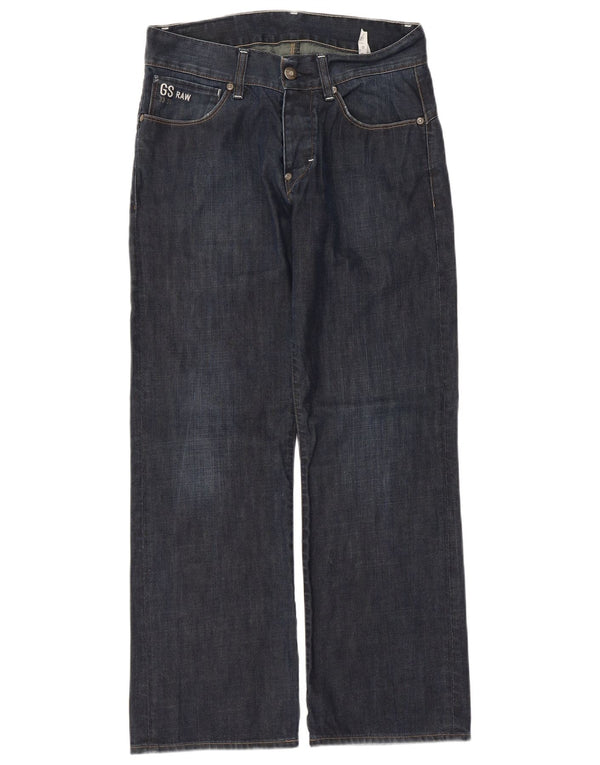 Blugi G-STAR 3301 drepte pentru bărbați W32 L30 bumbac bleumarin