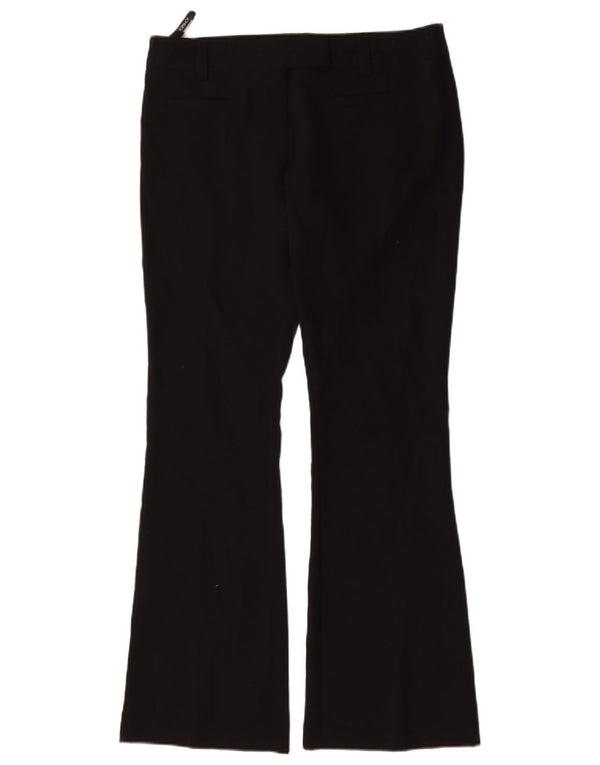 Topshop Pantaloni casual Flare pentru femei UK 12 Medium L34 L32 Poliester negru