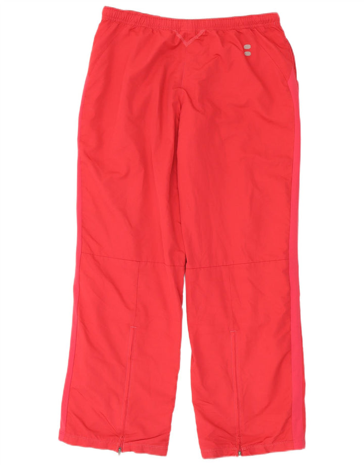 Pantaloni de trening anti-vânt pentru femei Nike UK 12 Poliester roșu mediu