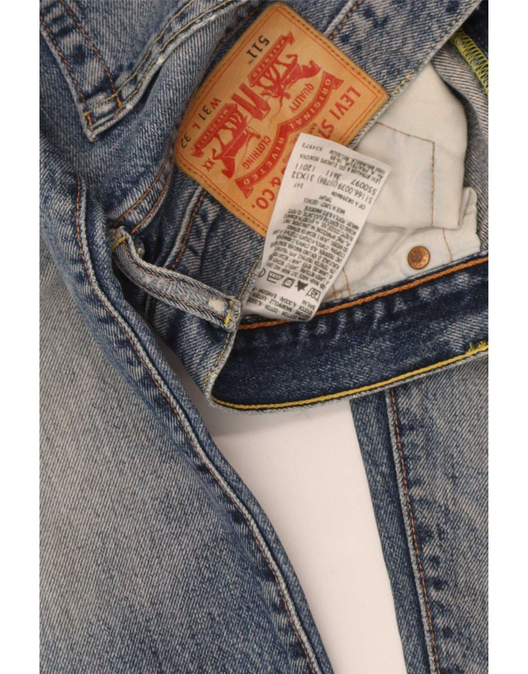 Blugi Levi's 511 Slim pentru bărbați W31 L32 Bumbac albastru